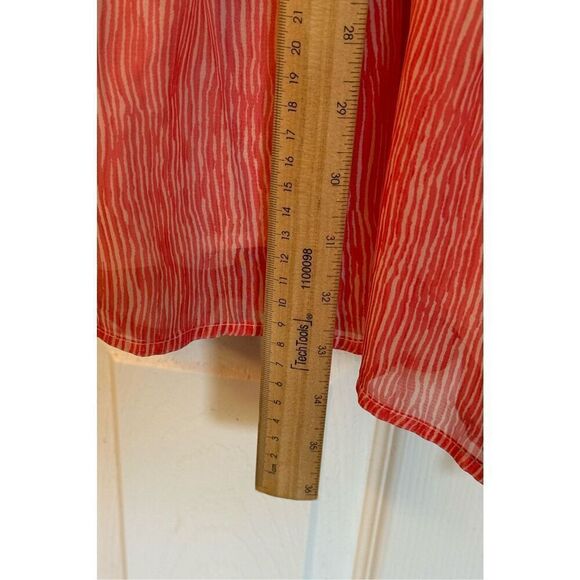 NWOT Pinch Coastal Striped Ruffle Sleeveless Smocked Mid Waisted Dress Women's M - Picture 7 of 9